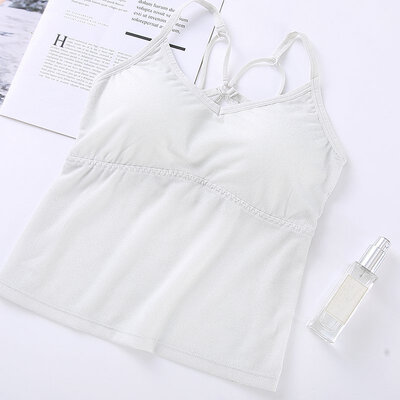 

Sexy Bottoming Anti-light Solid Color Seamless Bra Vest