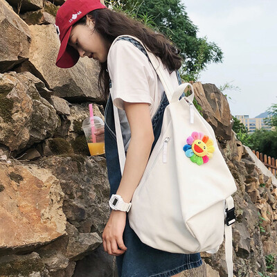 

Hum Li Backpack College Students Backpack Girls Ins Style Simple Sen Departments Super-Fired Shoulder Bag Girls