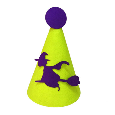 

2019Cone Children Party Hat Headpiece Halloween Masquerade Costume Accessories BatWitchPumpkinSkull