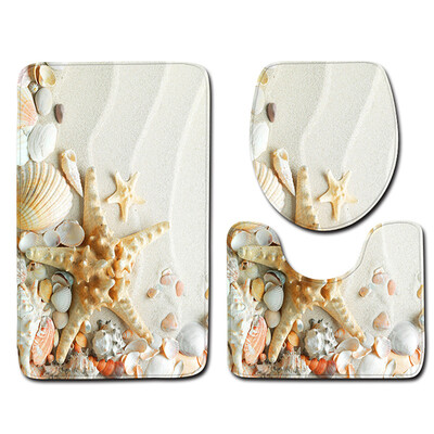 

Gobestart 3pcs Non-Slip Bath Mat Bathroom Kitchen Carpet Doormats Decor