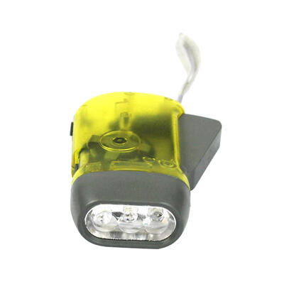 

3 LED Portable Light Hand Pressing Dynamo Crank Power Flashlight for Camp