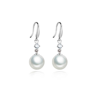 

Fashion Micro-Encrusted Temperament Hypoallergenic Silver Plating Earrings
