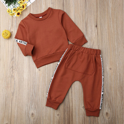 

2PCS Baby Girls Outfits T-shirtPants Set Toddler Winter Clothes Tracksuit