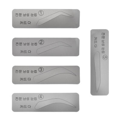 

5pcs Reusable Eyebrow Stencil Set Eye Brow Mold DIY Styling Template Card