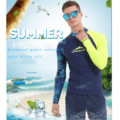 

Saidsome Men Anti-UV Thin Snorkeling Diving Skinsuit Surfing Long-sleeve Tops Wet Suit diving suit diving water diving mask