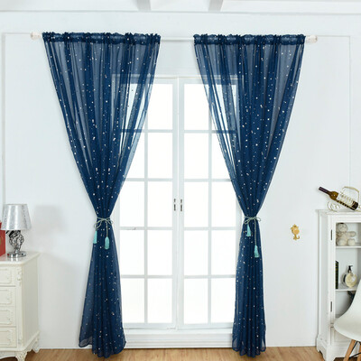 

Gobestart 1Pcs Solid Window Curtain Drape Panel Daylight Protection Sheer Scarf Valances
