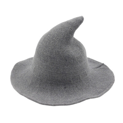 

New Hot Modern Halloween Witch Hat Woolen Women Lady Made From Fashionable Sheep Wool Halloween Party hat