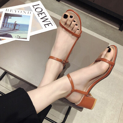 

Sandals Fairy Wind In the Evening Hundreds of High-heeled Shoes in the Evening Summer Fine-heeled Lace Shoes in the Tide of Ins