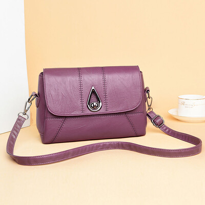 

Tailored Womens Fashion Wild Messenger Bag Solid Color Shoulder Bag Simple Handbag