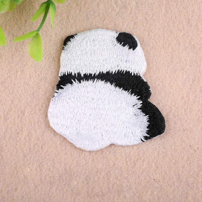 

Embroidered Animal Cloth Patches Stickers Cartoon Cute Little Panda Fabric Patch Clothing Accessories Decoration