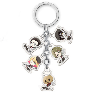 

CAR-TOBBY Anime Angels of Death Rachel Isaac Zack Ray Keychain Key Ring Cute Key Chain