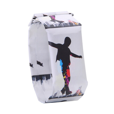 

Shake the sound paper watch waterproof creative fashion outdoor sports male students female couples torn new concept table