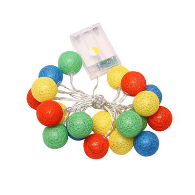 

〖Follure〗23M 20LED Cotton Ball String Lights Party Wedding Christmas Decor Lights