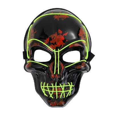 

Light Up LED Skeleton Skull Mask HalloweenHoliday Light Costume Accessory Scary Frighten Party Mask