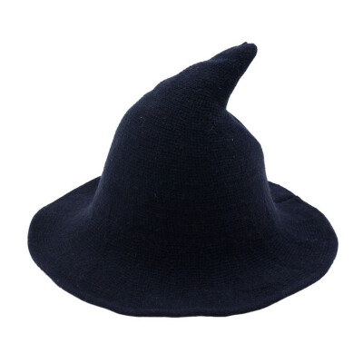 

Modern Halloween Witch Hat Woolen Women Lady Made From Fashionable Sheep Wool Halloween Party hat New