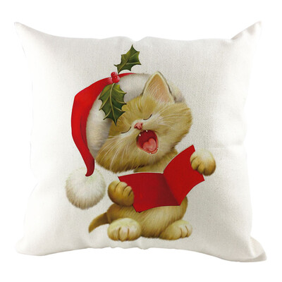 

Siaonvr Christmas Pillow Cover Pillowcases Decorative Sofa Cushion Cover Home Decoration