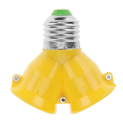 

E27 to 2E27 Lamp Holder Converter Socket Y Shape Splitter Adapter Bulb Base