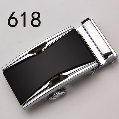 

Fashion Mens Business Alloy Automatic Buckle Unique Men Plaque Belt BucklesRatchet Men 35cm Apparel Accessories GH20