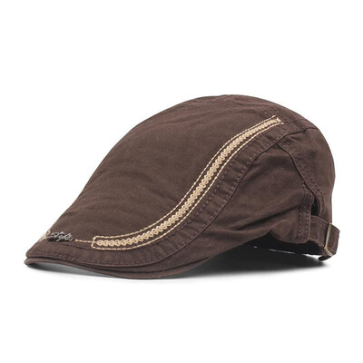 

Vintage Men Women Peaked Cap Casquette Breathable Cotton Beret Newsboy Flat Hat Boina Bone Visor Hat
