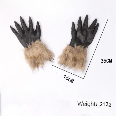 

Werewolf Mask Gloves Halloween Horror Masquerade Mask Party Masks Cosplay Party Festival Party Decoration Prop