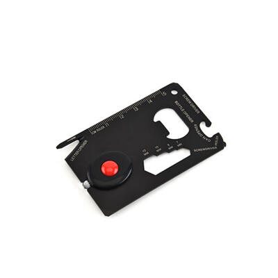 

Multi-function Stainless Steel Tool Card With Light Portable Survival Card For Outdoor Camping Adventure