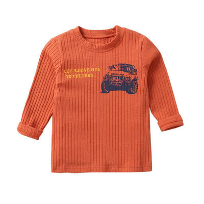 

Autumn Cute Soft T-shirt Casual O-Neck Boy Children Knit Long Sleeve Tops