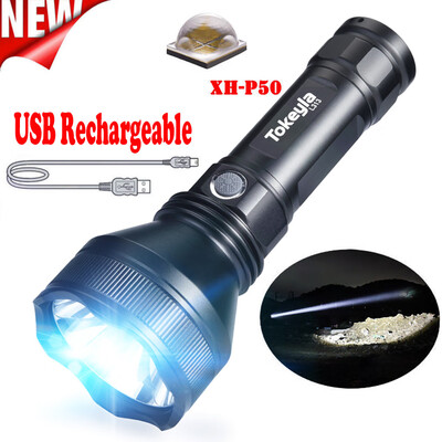 

Saidsome Waterproof XH P50 LED Flashlight Portable USB Rechargeable Torch Light Lamp flashlight lamp