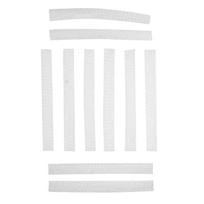 

20pcs White Plastic Makeup Cosmetic Brushes Protectors Cover Guards Mesh