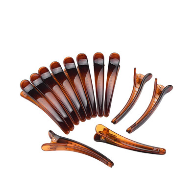 

〖Follure〗12 Pcs Multicolor Plastic Duck Teeth Hair Clips Hairdressing Salon Hairpins Non