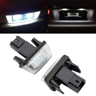 

2pcs LED License Number Plate Lights Bulbs For Peugeot 206 207 307 308 406 407