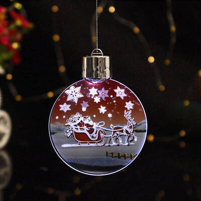 

Colorful LED lights Christmas Pendant New Years christmas tree decorations party supplies adornos de navidad para casa