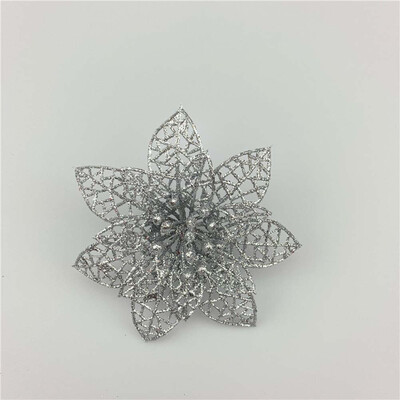 

5 Pcs Christmas Artificial Flowers Christmas Tree Ornaments Xmas Flowers Christmas Tree Decoration Flower