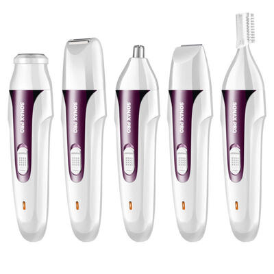 

5in1 Kit Trimmer Women Epilator Electric Facial Trimmer Nose Hair Shaping Shaving Machine Electric Shaver For Unisex