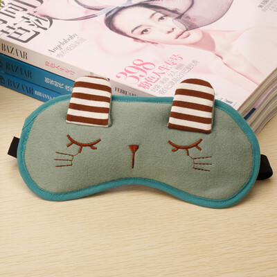 

Animal childrens eye mask sleep shading breathable cartoon cute sleeping male student hot compress ice to send ice bag earplugs
