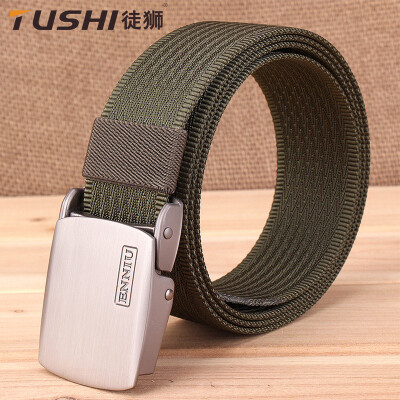 

Solid color tactical metal buckle quick-drying nylon belt canvas belt casual pants can be customized LOGO