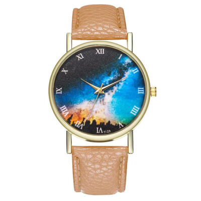 

2018 luxury Woman Men Fashion Leather Band Quartz watch Analog Temperament Fashionable Business Simple wristwatches for ladiesD