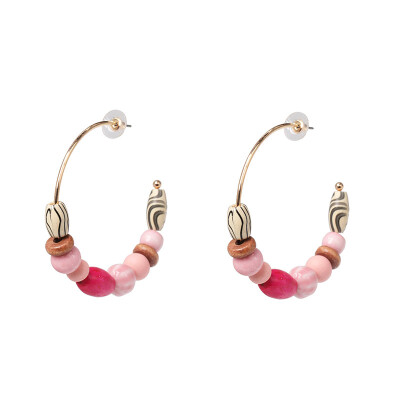 

Statement za Geometric Pearl Hoop Earrings Unique Irregular Shell Earrings For Women Fashion party Jewelry Boho Shell Bijoux