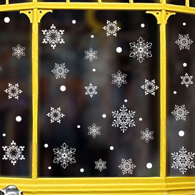 

Toponeto Snowflake Decor Christmas Wall Sticker Home DIY Decals For Door And Window