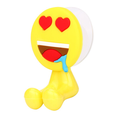 

〖Follure〗Cute Bathroom Decor Expression Toothbrush Holder Double Sucker Cute Rack Hooks
