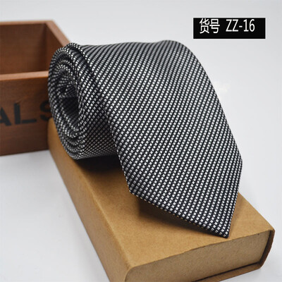 

New spot tie business dress mens tie polyester yarn arrow type 8CM business tie wholesale