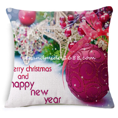 

Tailored Merry Christmas Decoration Festival Pillow Case Cushion Cover