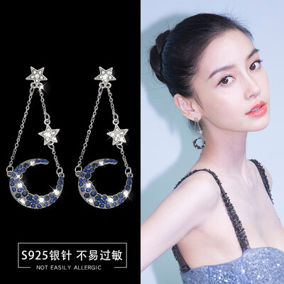

Popular earrings long temperament earrings trend French earrings
