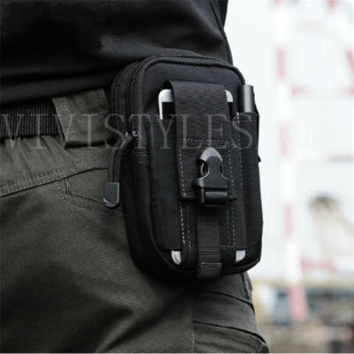 

Mens Outdoor Tactical Molle Waist Pack Fanny Phone Pouch Belt Bag Camping Hiking Bag