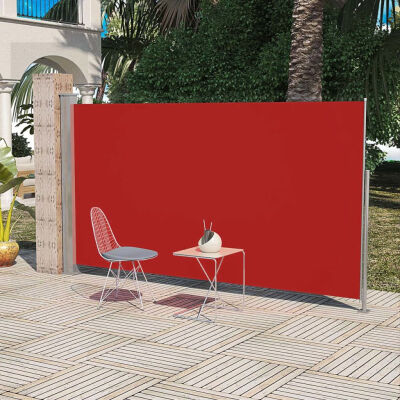 

Patio Terrace Side Awning Red 510"x910