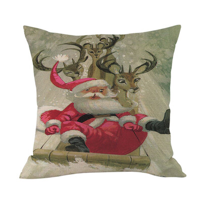 

Tailored Merry Christmas Cushion Cover Square Pillow Case Home Decor