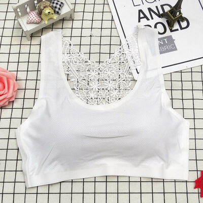 

Seamless Lace Padded Bra Womens Beauty Back Tube Tops Ladies Bra