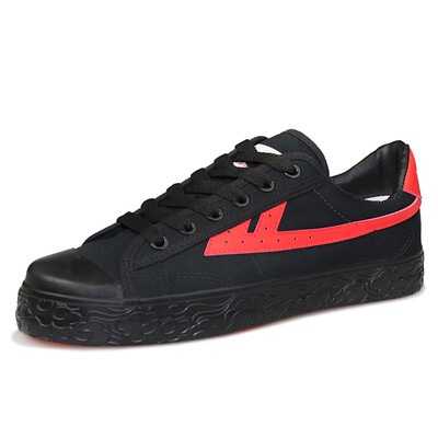 

Warrior canvas shoes low to help casual couple models with flat-bottom sports WL0003T red black 37 larger one yard