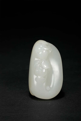 

WANYANSHAOHUA Xinjiang Hetian white jade seed material pendant jewelry accessories 18386-8067