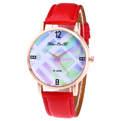 

Dream lattice Womens Casual Quartz Leather Band Analog Wristwatches womens watch casual quartz Hours woman watch 2018 &Ff