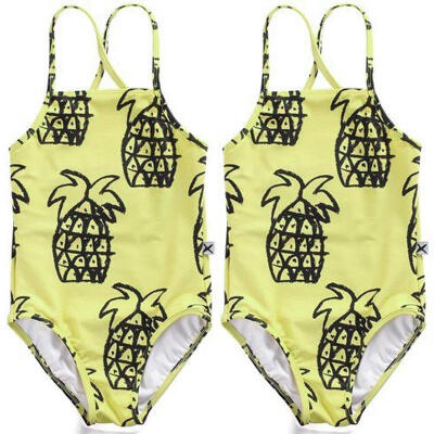 

Toddler Baby Girl Kids Pineapple One-piece Bikini Summer Beach Swimwear Swimsuit